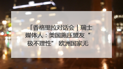 香格里拉对话会｜瑞士媒体人：美国施压盟友“极不理性” 欧洲国家无意与中国“脱钩断链”